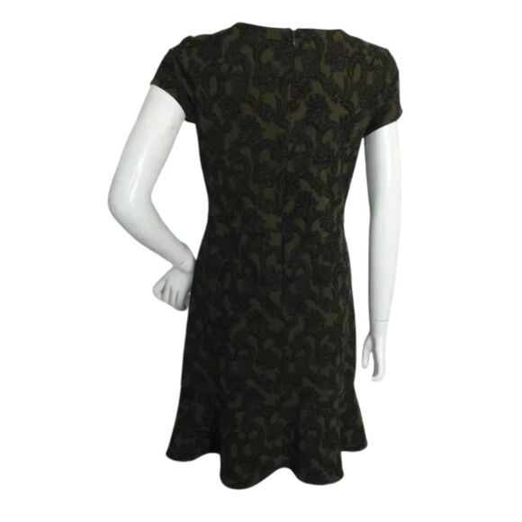 BANANA REPUBLIC FACTORY Dress, 4, Olive Floral, Ruffle hem, Short sleeve - Picture 10 of 15